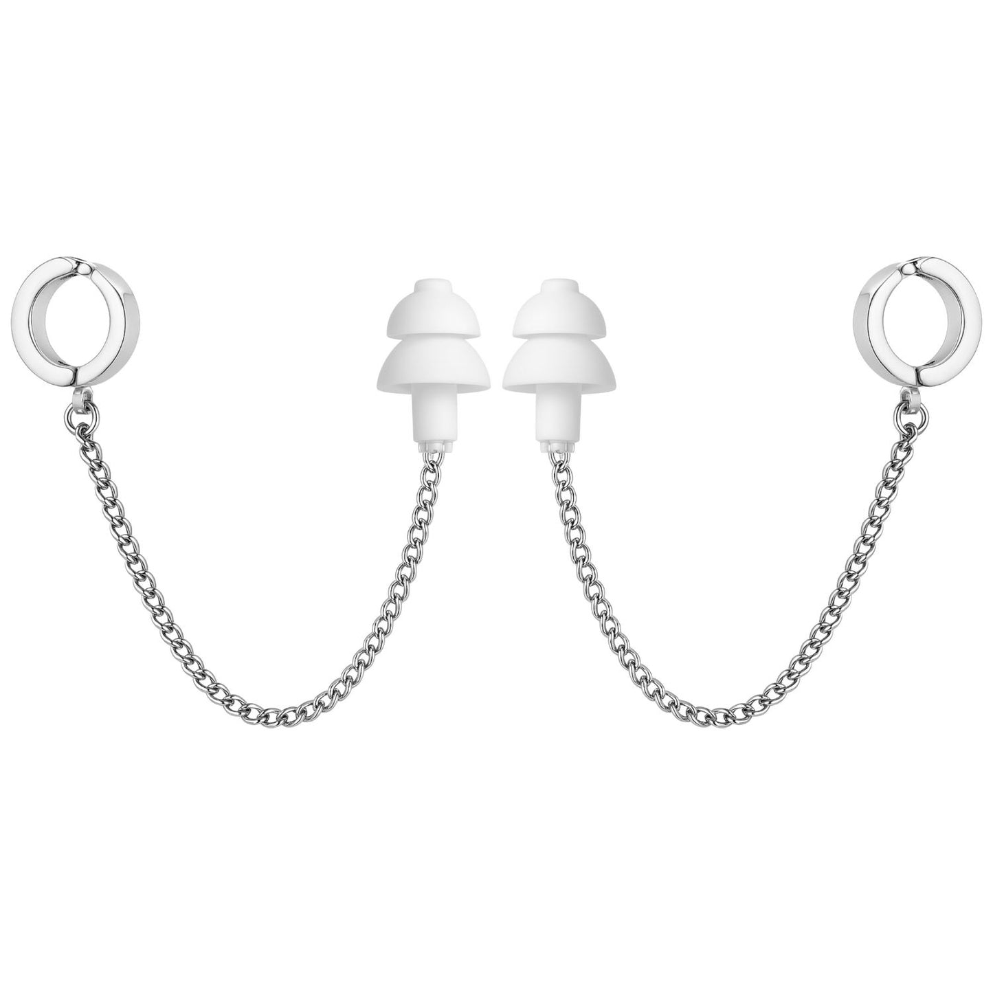 Earcuffs Voor Oordopjes Zilver RVS