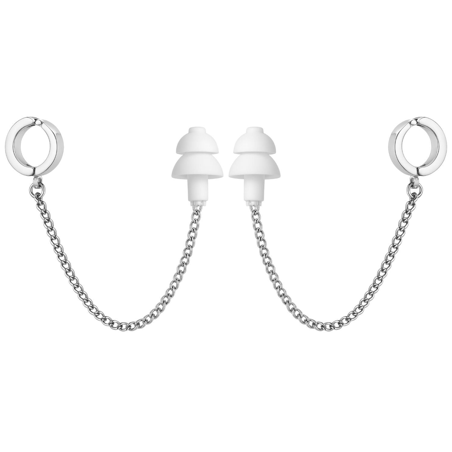 Earcuffs Voor Oordopjes Zilver RVS
