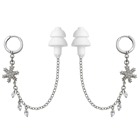 Oorbellen Voor Oordopjes (Sneeuwvlok) Zilverkleurig