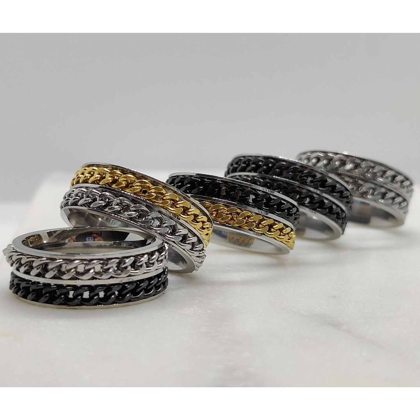 Anxiety Ringen (Dubbele Ketting) versies