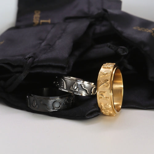 Anxiety ring (Egypte) Zwart varianten