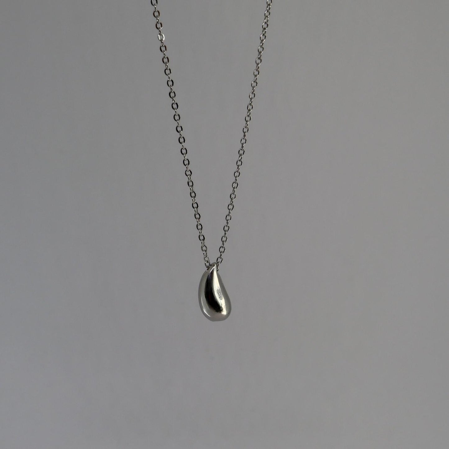 Druppel ketting zilver 925 Sfeerbeeld