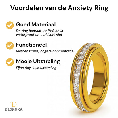 Anxiety Ring (Steentjes) Goud voordelen