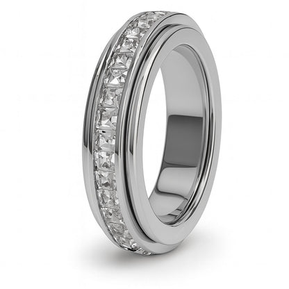 Anxiety Ring (Steentjes) Zilver