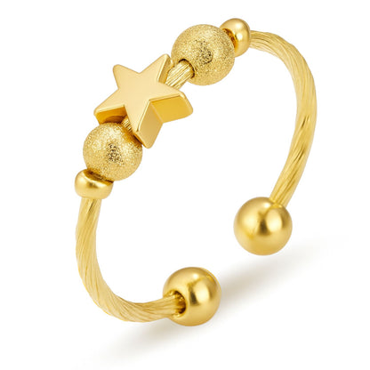 Anxiety Ring (ster) Goud