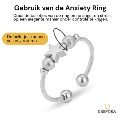 Anxiety Ring (ster) Zilver gebruik