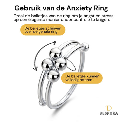 Anxiety ring dubbel zilver925 Gebruik