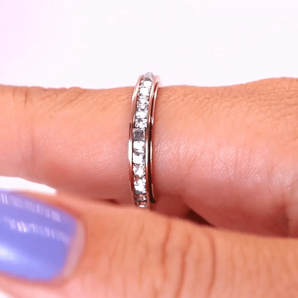 Website video Anxiety Ring (Spark) Rosé goud listing