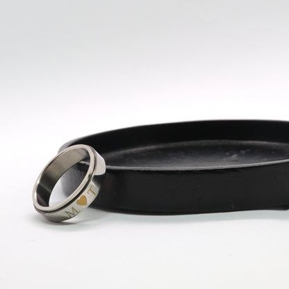 Anxiety Ring (Graveerbaar) Zilver Sfeerbeeld met gravering