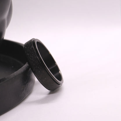 Anxiety ring (Glitter) Zwart Sfeerbeeld