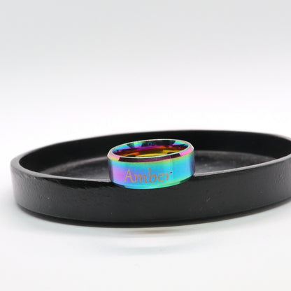 Graveerbare Ring Regenboog Sfeerbeeld met gravering