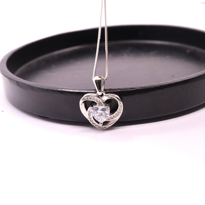 Hartjes ketting (Groot hart) Zilver 925 Sfeerbeeld