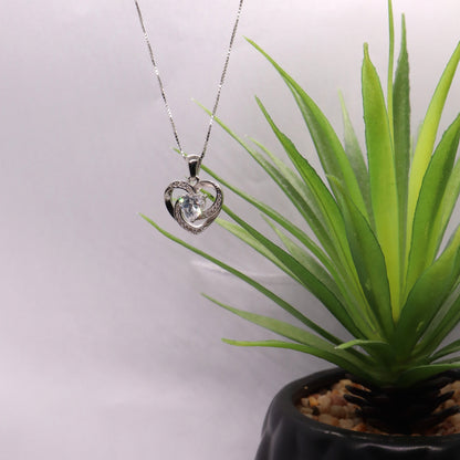 Hartjes ketting (Groot hart) Zilver 925 Sfeerbeeld