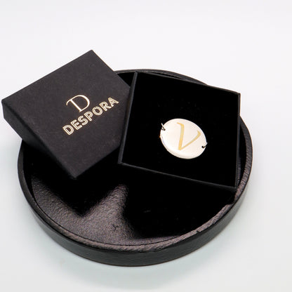 Unieke gepersonaliseerde armband met muntje Zilver Sfeerbeeld